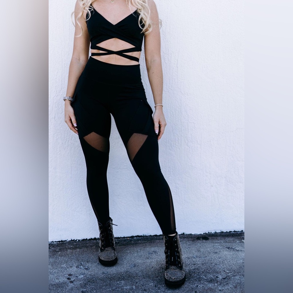 Werk Youth Black Cargo Leggings